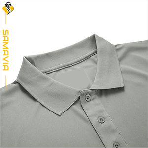 Samavia เสื้อโปโลผ้าฝ้ายถักพิมพ์ลายไซส์ใหญ่พิเศษ, เสื้อโปโลผ้าฝ้าย100% ระบายอากาศสวมใส่สบายพลัสไซส์ - Product Image 5