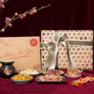 Caja de Regalo Ecológica de Bambú Vietnam Tet 2026 Presentación Elegante Asequible - Product Image 2