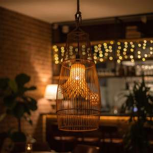 Lampe AGNIRA en rotin artisanal - Product Image 4