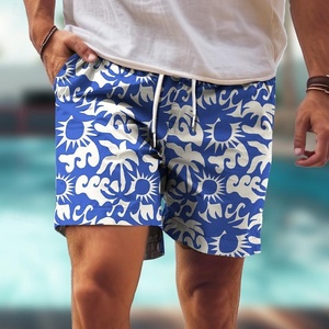 Quần short bãi biển thực vật nhiệt đới Mô hình bãi biển 3D in quần short nam mùa hè <span class=keywords><strong>Swin</strong></span> thân kỳ nghỉ quần áo nam - Product Image 4