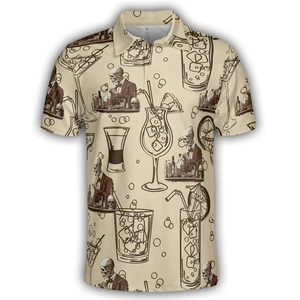 Moda Cool Bartender 3D impreso hombres Polo camisa Casual Bartender Jersey Harajuku Hip Hop uniforme Polo camiseta ropa para hombre - Product Image 1