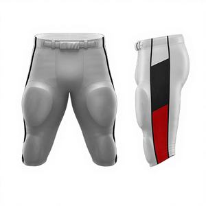 Pantalones de Fútbol Americano Personalizados para Hombre, de Nailon/Acrílico, con Patrón a Cuadros, Antibacterianos, Ajustados, con Cordón Elástico |   Transpirable - Product Image 1