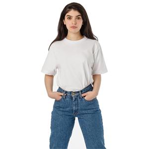 T-shirt d'été en coton pour hommes, hauts à manches courtes unisexe avec logos imprimés de couleur unie simple, t-shirts à col rond, vêtements en gros - Product Image 3