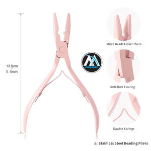 NOUVEAU MQNSCO Micro Links Hair Extensions Kit Hair Extension Pliers for Beads Hair Extension - Product Image 3