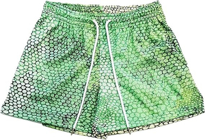 Pantalones cortos de baloncesto personalizados de alta calidad para hombres 2025 Summer Mesh Streetwear OEM ODM Proveedor - Product Image 4