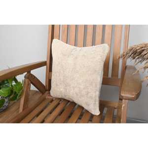 Beige 18x18 Inch Luxury Kilim Patchwork Wool <b>Bolster</b> <b>Pillow</b> Vintage Fluffy Woven Design Eco-Friendly Non-Slip Removable Washable - Product Image 3