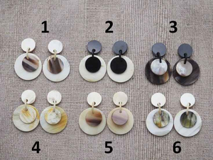 Pendiente de cuerno de búfalo natural de la India por glowin fashion - Product Image 4