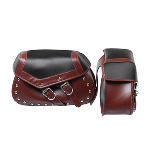 Motorbike Saddle Bag Leather Motorcycle <b>Waterproof</b> Bag 2024 Motorcycle Luggage Large Capacity <b>Tools</b> <b>Box</b> - Product Image 1