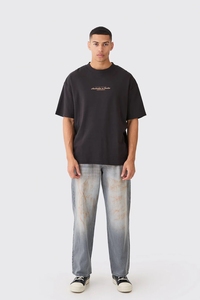 T-shirts pour hommes en coton 100% surdimensionnés rétro de haute qualité avec logo personnalisé imprimé, coupe ample, style streetwear, designs personnalisés, t-shirt à grammage élevé - Product Image 4