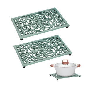 ขาตั้งสามขาโลหะสี่เหลี่ยมทรงกลมสีดำทำด้วยมือรูปทรงดีที่สุดของอินเดียสำหรับห้องครัวโต๊ะรับประทานอาหารทนความร้อน - Product Image 4