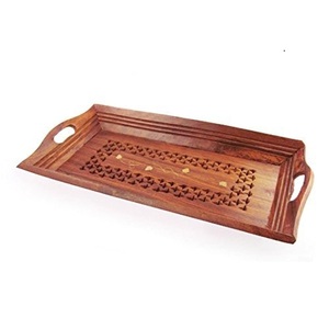Bandeja de Metal decorativa hecha a mano para el hogar, cocina diaria, catering, bandeja de servidor usada, pastel, Pasta, Pizza, bandeja de hoja - Product Image 4