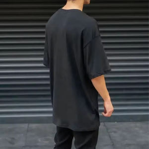 Camiseta Unisex Holgada con Hombros Caídos, Talla Grande, Lisa, Superventas, Ajuste Holgado, Estilo Urbano, Algodón Suave, Cómoda, Moderna, para Uso Diario - Product Image 5