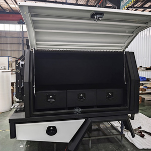 Promotion : Capote et plateau de benne en aluminium sur mesure pour <span class=keywords><strong>Toyota</strong></span> <span class=keywords><strong>Hilux</strong></span> Ranger avec barres de toit et tiroir intégré - Product Image 5