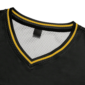Service OEM/ODM Maillots de football respirants en maille sublimée à manches courtes, personnalisables avec nom/numéro d'équipe, en tissu 100 % polyester imprimé - Product Image 2