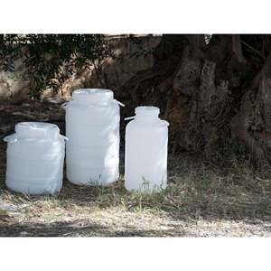 Ecoplast Fusto Bocca Larga 50L Durable <b>Plastic</b> <b>Kitchen</b> Container for Liquids and Oils with Clip-on Lid - Product Image 6