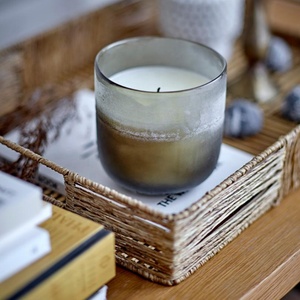 ประณีตขายส่งปอกระเจาธรรมชาติผสมไม้ไผ่สี่เหลี่ยมผืนผ้าที่ให้บริการถาดสำหรับทะเลทรายอาหารสำเนียงตารางตกแต่งบ้าน - Product Image 4