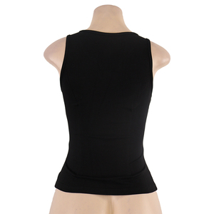 Camiseta de Yoga Personalizada para Mujer, Transpirable, sin Mangas, con Espalda Cruzada, Blusa de Algodón Ecológico - Product Image 2