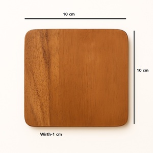 Acacia Wood <b>Drink</b> Cup <b>Coaster</b> Sets wooden drinking <b>coasters</b> for table decoration home and kitchen useful product wood <b>coaster</b> - Product Image 2