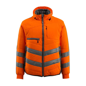 Vente en gros de vestes d'hiver rembourrées personnalisées pour hommes vêtements de travail de sécurité veste de travail réfléchissante industrielle par temps froid pour l'extérieur OEM - Product Image 1