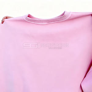 Sudadera Corta de Invierno 2025 Personalizada de Alta Calidad, 100% Algodón, Estampada en la Parte Delantera, con Forro Polar, Talla Grande para Mujer - Product Image 3