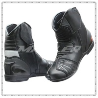 Bottes de moto tout-terrain en cuir respirant, imperméables et coupe-vent, grandes tailles, pour motards - Vente en gros