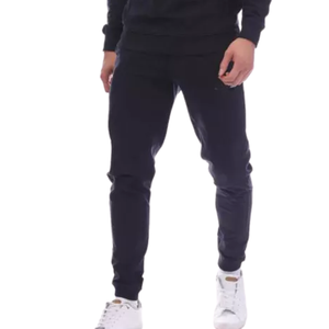 Conjunto Deportivo Premium para Hombre, Color Negro Sólido, con Capucha, Logotipo Personalizado, Venta al por Mayor de Fábrica, Ropa Deportiva, Ropa de Gimnasio, Traje Atlético de Dos Piezas - Product Image 5