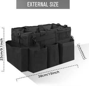 Organizador de Cocina Portátil con Asas y Correas para Hombro, 4 Divisores Plegables, Material de Poliéster, Diseño Duradero para Alimentos - Product Image 4