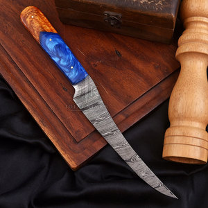 Cuchillo de Chef Damasco con Logotipo Personalizado Impreso en Grandes Cantidades, Cuchillo de Cocina con Mango de Madera, Servicio OEM, Último Estilo - Product Image 5