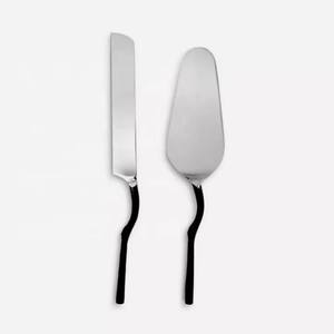 2024 dernière arrivée ensemble de couverts décoratifs de luxe Style moderne en laiton en relief Design mignon tige de plante ensembles de couverts faits à la main - Product Image 2