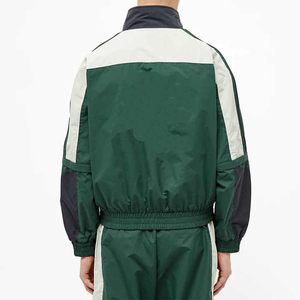 Usine personnalisée hommes Street Wear coupe-vent survêtement fermeture éclair avant bloc de couleur garnitures élastiques 100% vestes en nylon - Product Image 2