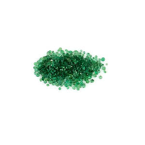 Émeraudes zambiennes naturelles, rondes calibrées de 1 mm, pierres précieuses facettées naturelles, prêtes à l'emploi pour la création de bijoux. - Product Image 2