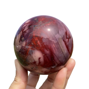 Sphère de jaspe Mookite de haute qualité de style Feng Shui en cristal pour décorations vente en gros directe d'agate Muntaha - Product Image 1