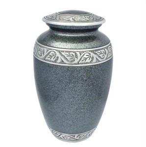 Urna de cremación funeraria para cenizas humanas-Urna de cremación plateada - Product Image 3