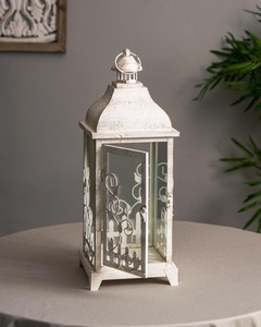 High Quality Glass Candle Jar with Trendy New Design for Home or Hotel Christmas Decor Best Price Metal and Wax Candle <b>Lantern</b> - Product Image 1