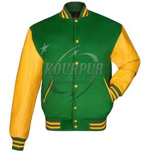 Veste universitaire de baseball tricotée en laine de haute qualité pour hommes longue longueur à capuche Logo brodé 100% haut en coton tendance - Product Image 1