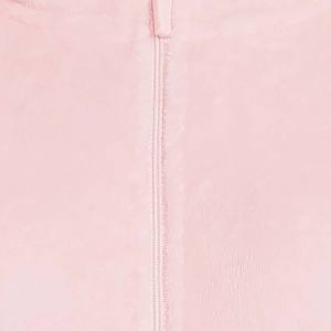 Vente en gros de sweats à capuche pour femmes en velours de coton broderie chenille unie pull à capuche en velours dernier modèle coupe ajustée pour filles - Product Image 3