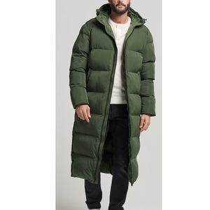 เสื้อแจ็คเก็ตขนเป็ดแบบหนามีปกตั้งสำหรับผู้ชายเสื้อโค้ทขนเป็ดแบบลำลองมีฮู้ดอบอุ่นสำหรับฤดูหนาว - Product Image 1