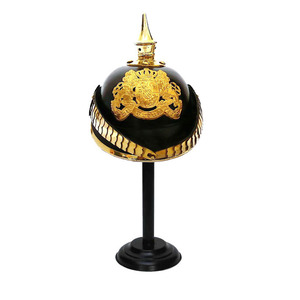 หมวกกันน็อค Pickelhaube สไตล์เยอรมันยุคกลางผู้ผลิตอินเดียและส่งออกของหมวกกันน็อคหนังแท้หมวกกันน็อค - Product Image 6