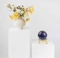 Grande Sphère Boule de Cristal en Grès Bleu Goldstone Spécimen Minéral Pierre Précieuse par ALIF CRYSTAL ET AGATE