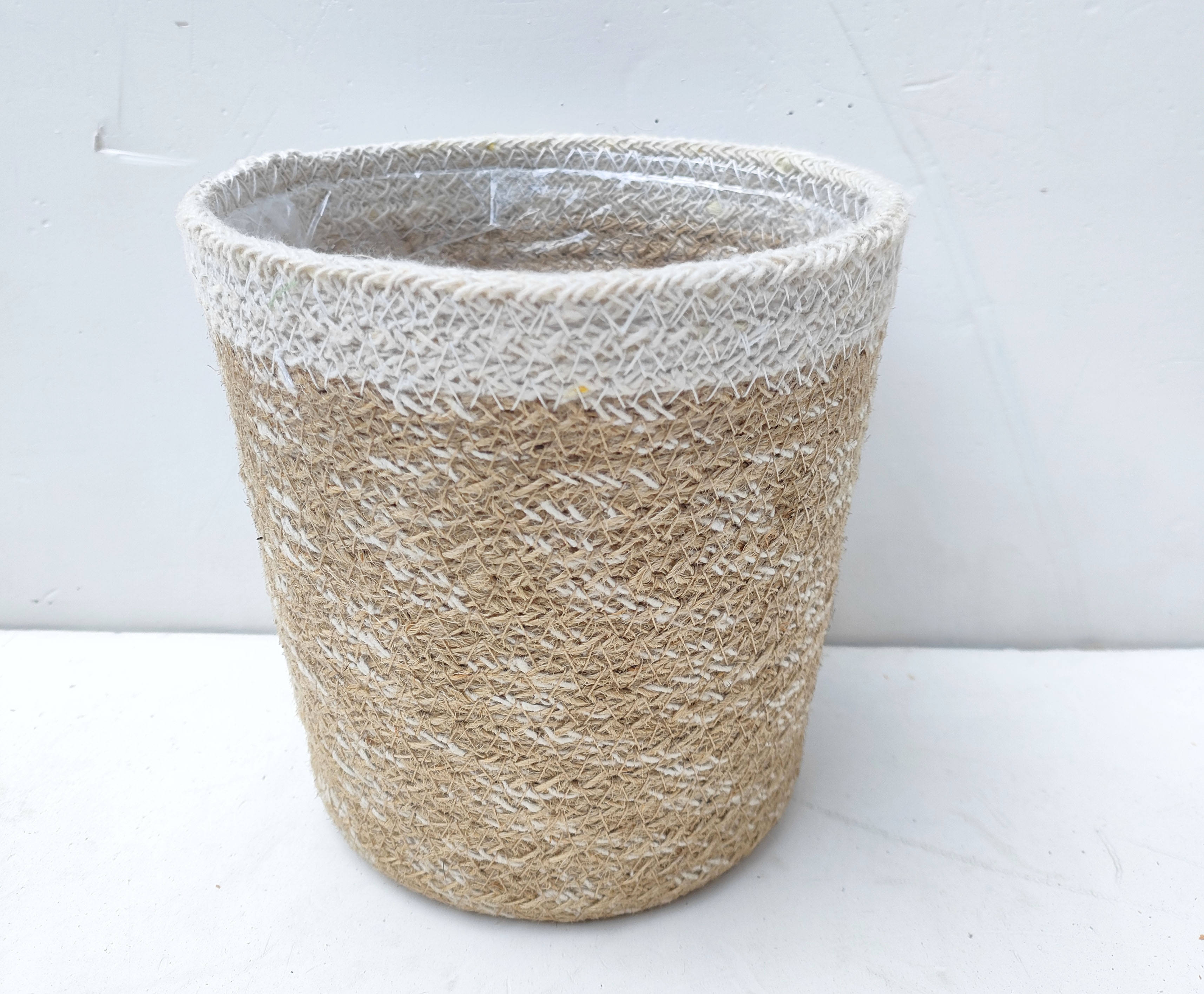 natural and white border