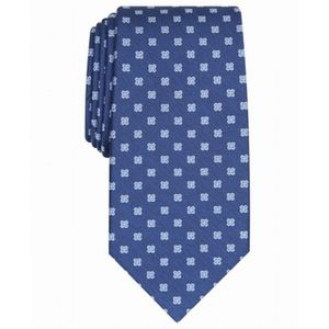 Corbata Clásica Floral Jacquard para Hombre, Color Azul Marino, Talla Regular, Material de Seda y Poliéster, Ideal para Regalo - Product Image 1