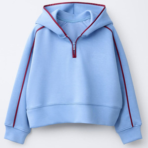 Top Selling Best Price Women Casual Winter Hooded Crop Top Hoodies Lightweight Fleece Eco-Friendly Customized Front Logo - Product Image 5
