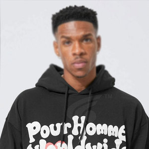 เสื้อฮู้ดพิมพ์ลายพัฟขนาดใหญ่พิเศษเสื้อมีฮู้ดพิมพ์ลายพัฟเรียบง่ายทันสมัยและทันสมัย - Product Image 3