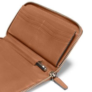 Unisex <b>RFID</b> Feature Long Leather Checkbook <b>Wallet</b> Zip Closure for Carrying Cash Cards and Checkbook - Product Image 3