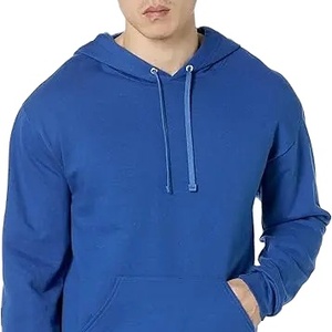Sudadera con capucha de peso pesado de algodón 100% personalizada Sudadera con capucha gráfica de lana de invierno para hombres Jersey de bolsillo de gran tamaño - Product Image 1