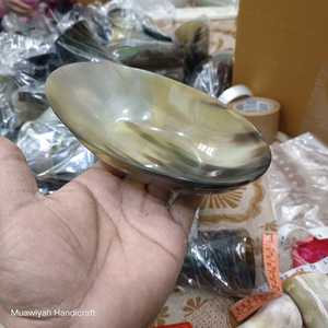 Bols en bois de mangue faits à la main bol à pâte en corne sans forme ovale bol de vaisselle en corne de buffle ou de boeuf naturel - Product Image 3