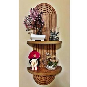 Cintre mural élégant en bois poli conçu pour l'organisation de la maison, la décoration de la chambre à coucher et la décoration murale - Product Image 4