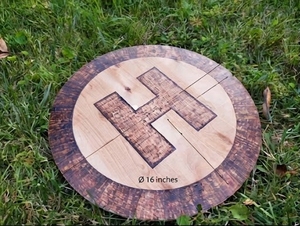 New Arrival Drone Landing Pad Stand Round <b>Wooden</b> Decorative <b>Rustic</b> Handcrafted Design Single Piece - Product Image 2
