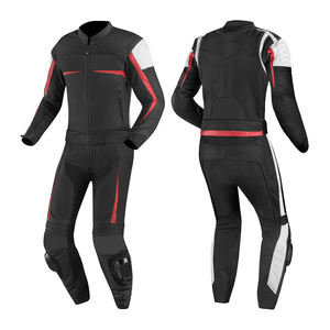 Trajes de moto personalizados para hombres y mujeres, cuero genuino transpirable, superventas, ropa de cuero de moda para moto - Product Image 4