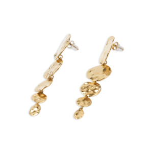 CUCOCUCA YXQ E197 Orecchini pendenti minimalisti in acciaio inossidabile placcato oro, perfetti per un look glamour quotidiano e per feste/eventi - Product Image 2